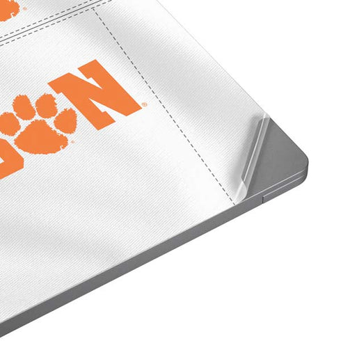 Clemson University White Jersey Laptop Skins